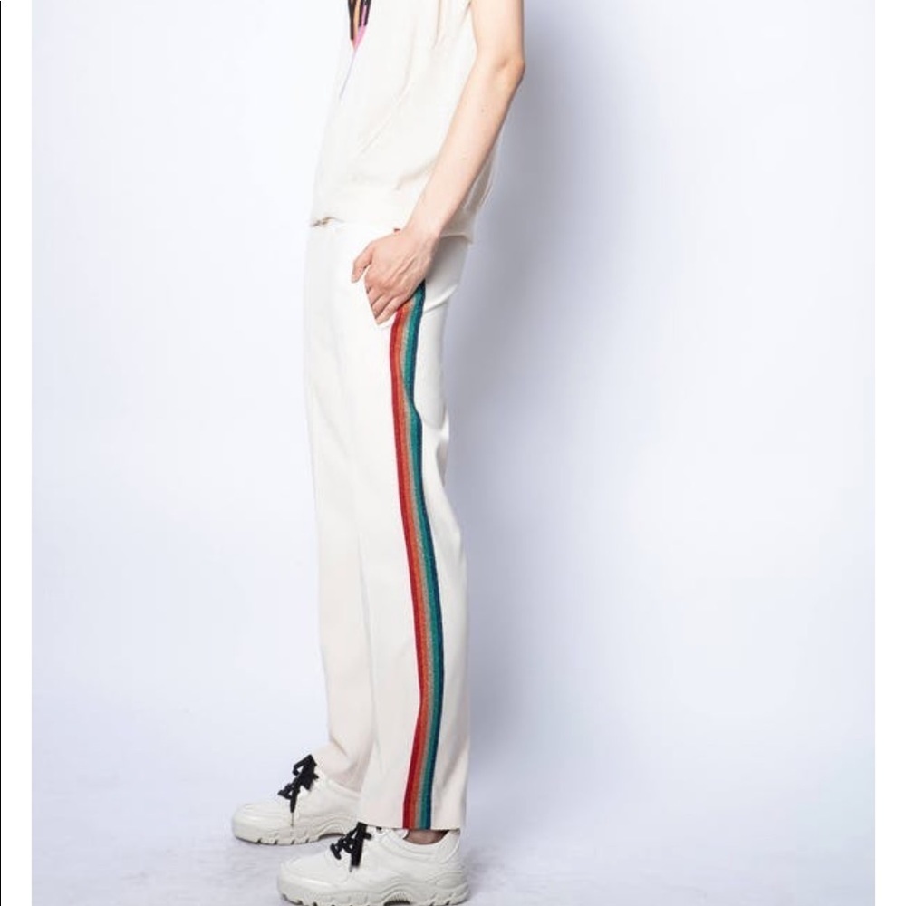 ZADIG & Voltaire Poeme crepe satin vanille pant